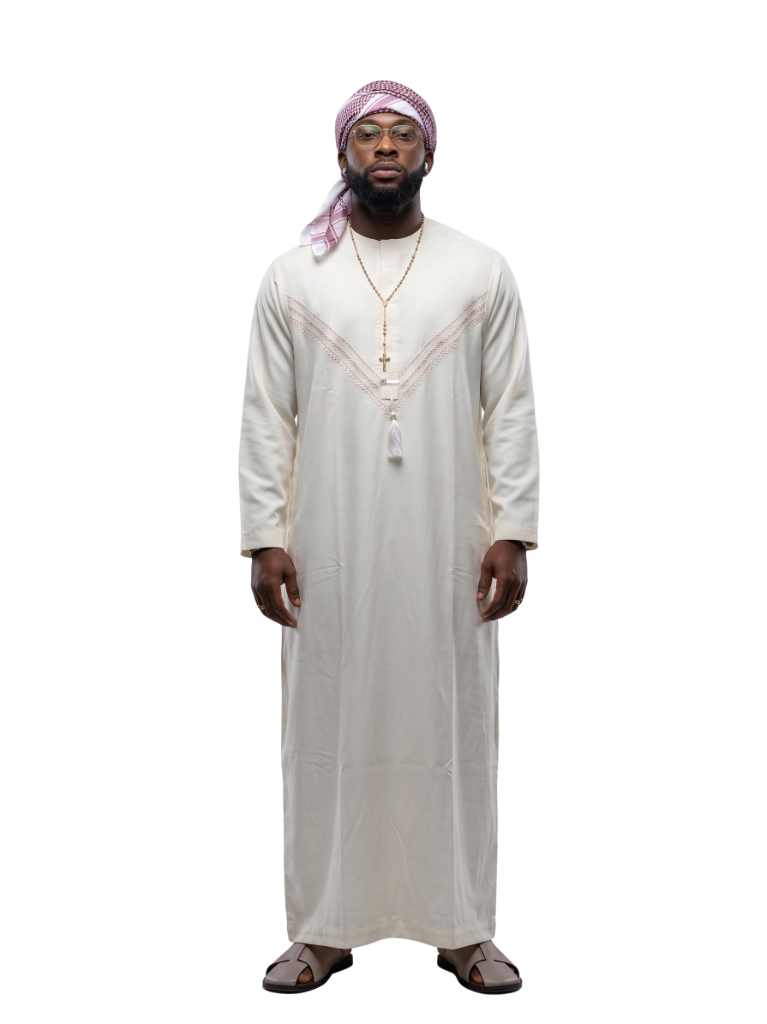 Cream Prestige Jalabiya Set