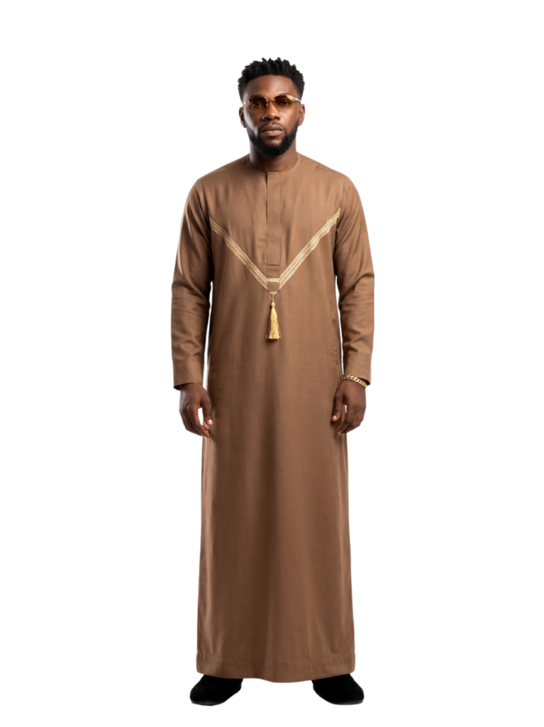 Prestige Caramel Brown Jalabiya Set